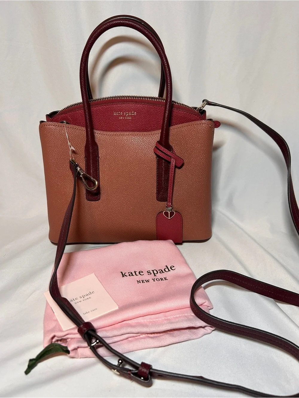 Kate Spade New York Margaux Medium Satchel in pebbled leather